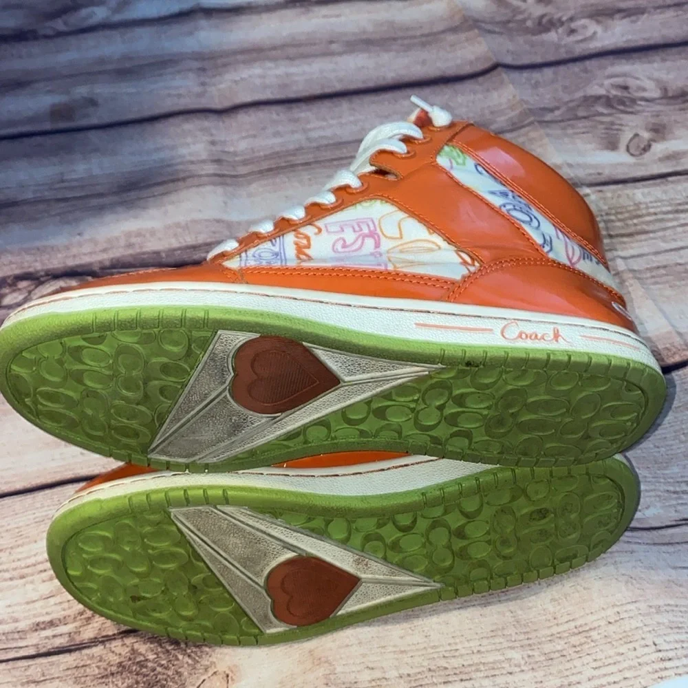 Coach Norra High Top Graffiti Sneakers - Picture 10 of 12